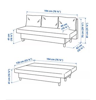 Oportunidad! !! Sofá Cama 3 Plazas Gris