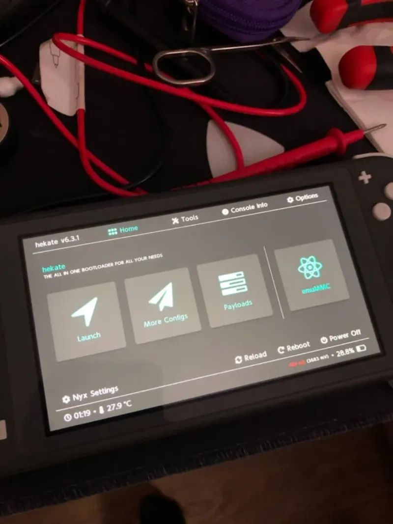 Mantenimiento Nintendo switch