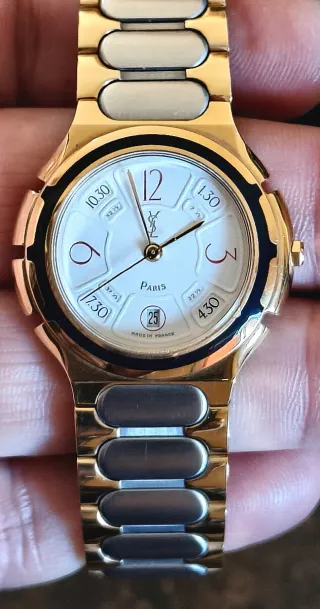 Reloj Yves Saint Laurent Chapado Oro 18K