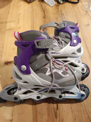 Patines en línea Oxelo morados talla 33-35