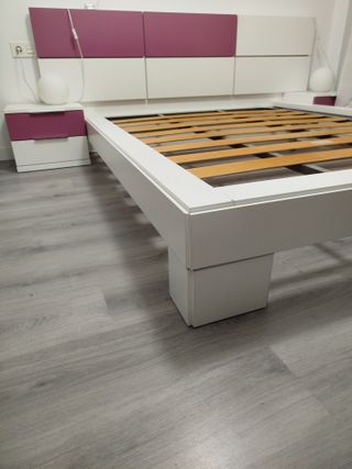 Somier de láminas y base de cama
