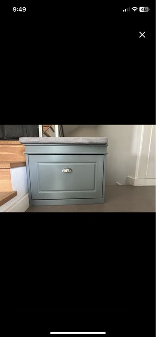 Banco zapatero con asiento