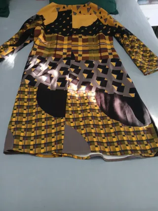 Vestido estampado geométrico