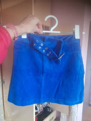 Falda pana New Yorker azul Talla XS