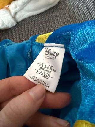 Disfraz Pato Donald Disney 3 años