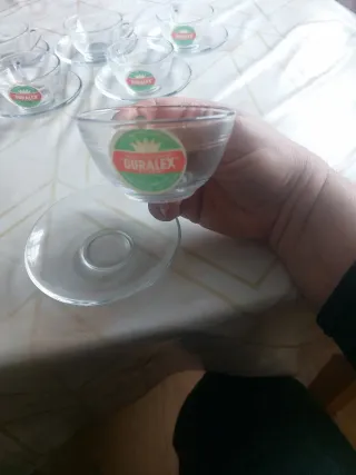 Juego 6 Tazas de café y Platos Duralex