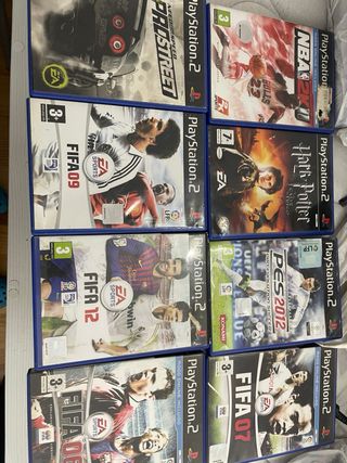 PlayStation 2,3 mandos+volante pedales+juegos