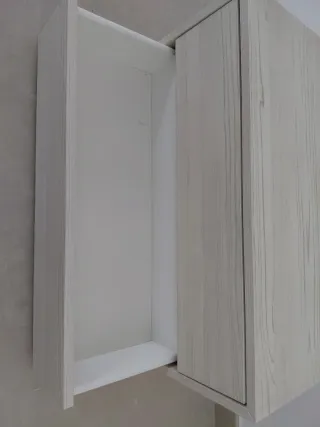 Conjunto mueble suspendido entrada y espejo