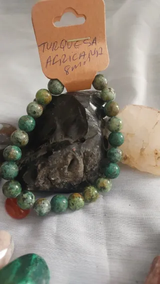 Pulsera Turquesa Africana Piedra Natural 8mm