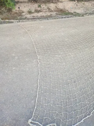 Red de seguridad obra 5x11m blanca