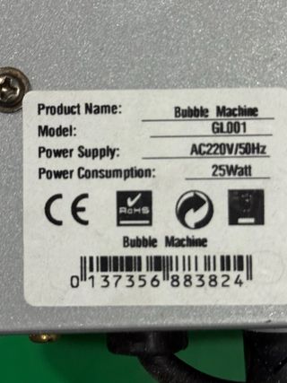 Máquina Profesional de Burbujas