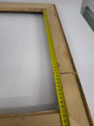 Marco para cuadro dorado y marrón