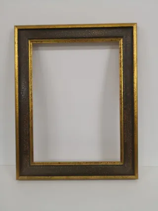 Marco para cuadro dorado y marrón