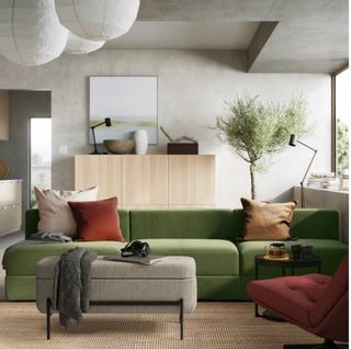 Banco de almacenaje beige y negro