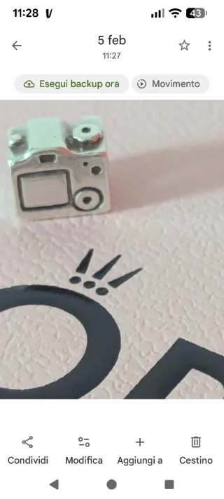 Charm Pandora Fotocamera