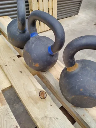 2 Mancuernas 20kg + 1 Mancuerna 24kg