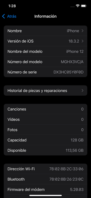 iPhone 12 Azul (128gb, bateria 78%, buen estado)