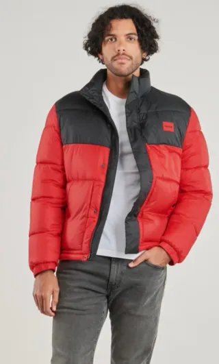 Giubbotto Hugo Bomber Nero/Rosso con gruccia