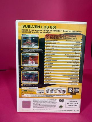 Videojuego PS2 Singstar La Edad de Oro del Pop
