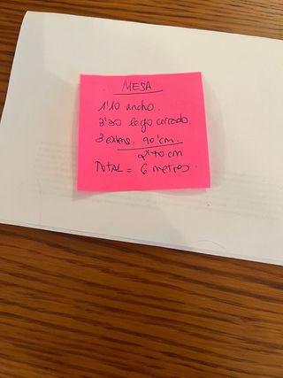 Mesa extensible hasta 6 metros con 10 sillas