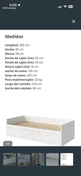 Cama extensible IKEA