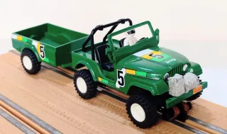 Jeep Laredo+ Carro - Verde - Scalextric sts  4x4