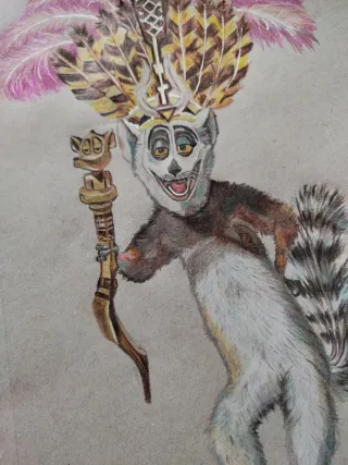 Disegno Re Julien Madagascar