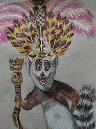 Disegno Re Julien Madagascar