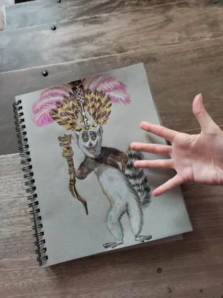 Disegno Re Julien Madagascar