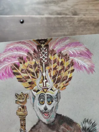 Disegno Re Julien Madagascar