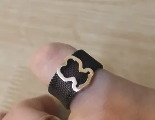 Anillo Tous plata y oro