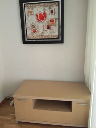 Mueble TV madera y metal