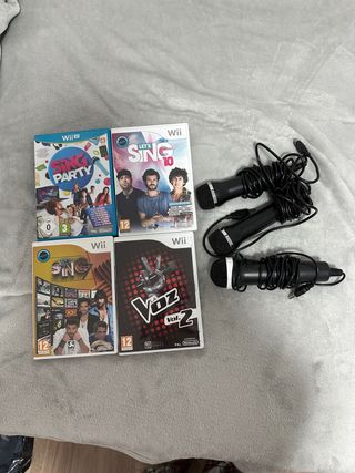Pacchetto Giochi Karaoke Wii + Microfoni