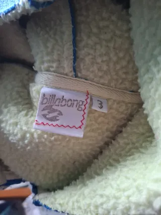 Abrigo Billabong azul y verde