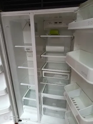 Nevera Americana Whirlpool Blanca