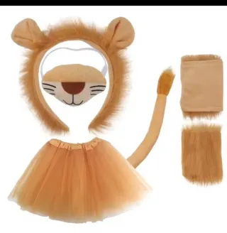 Disfraz León Tutú Diadema Cola Muñequeras
