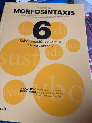 Prácticas de Morfosintaxis 5 Subordinación adje...