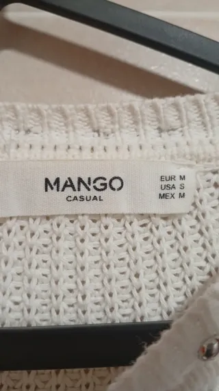 Jersey Mango Blanco Tachuelas talla M