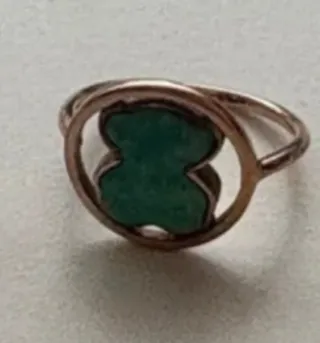 Anillo Tous Oso Verde Amazonita