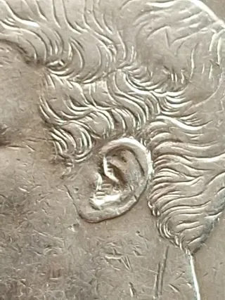 Moneda 5 Pesetas Plata 1875 Alfonso XII Rey