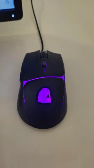 Ratón Gamer RGB Negro y Morado