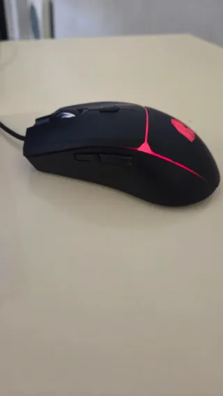 Ratón Gamer RGB Negro y Morado