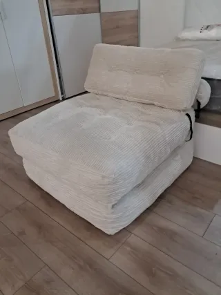 Butaca/Reposapiés Beige Pana