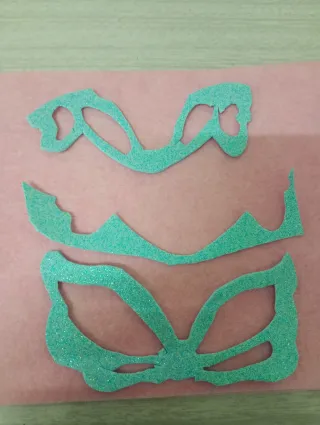 Alas con purpurina azul para muñecas Barbie winx