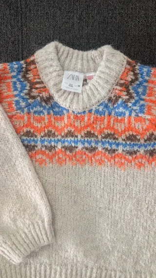 Jersey infantil Fair Isle Zara