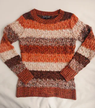 Jersey Koroshi rayas marrones y naranjas XS