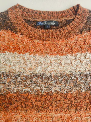 Jersey Koroshi rayas marrones y naranjas XS