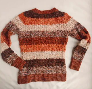 Jersey Koroshi rayas marrones y naranjas XS