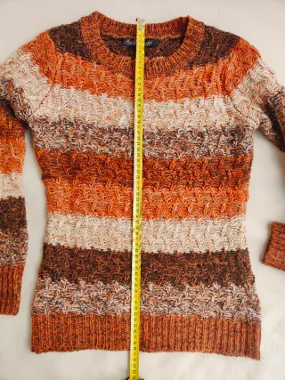 Jersey Koroshi rayas marrones y naranjas XS