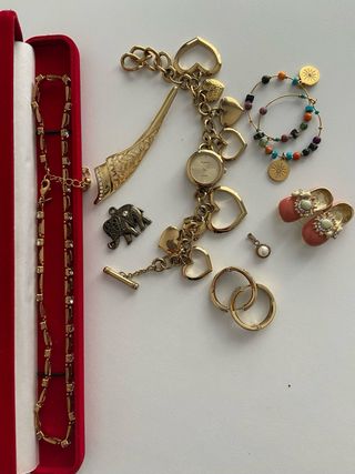 Lote Joyería Collares Pulseras Relojes